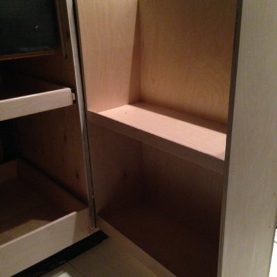 Below sink cupboard made